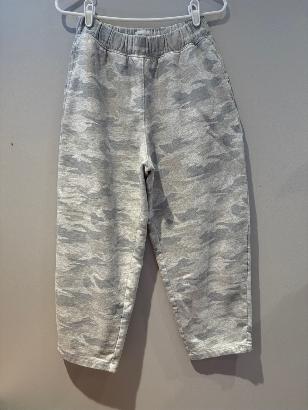 American Eagle Outfitters Gray Camo Wide Leg Pants